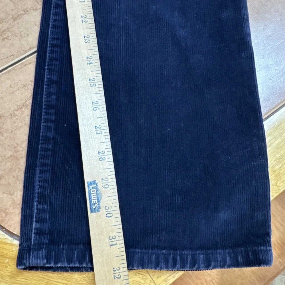 TOMMY HILFIGER Freedom Fit Mens 32 x 32 Navy Blue Corduroy Pants Cotton Vintage